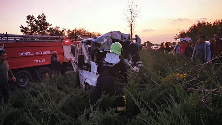 Denizli'de takla atan otomobil dehşet saçtı: 1 ölü, 2 yaralı