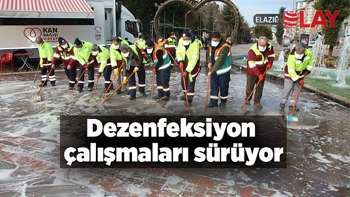 Dezenfeksiyon çalışmaları sürüyor
