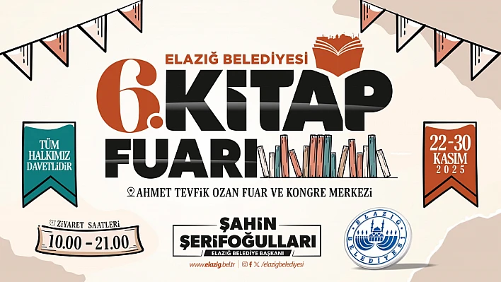 'Elazığ Belediyesi 6. Kitap Fuarı' başlıyor