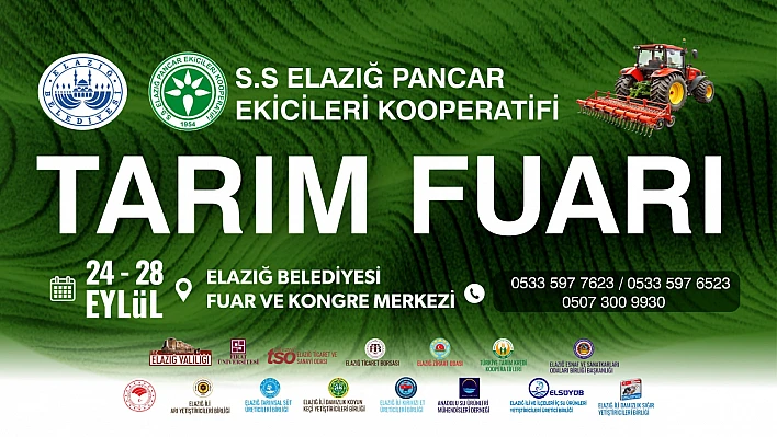 Elazığ Belediyesi Tarım Fuarı, kapılarını ziyaretçilerine açıyor