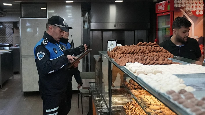 Elazığ'da bayram öncesi zabıta ekiplerinden sıkı denetim