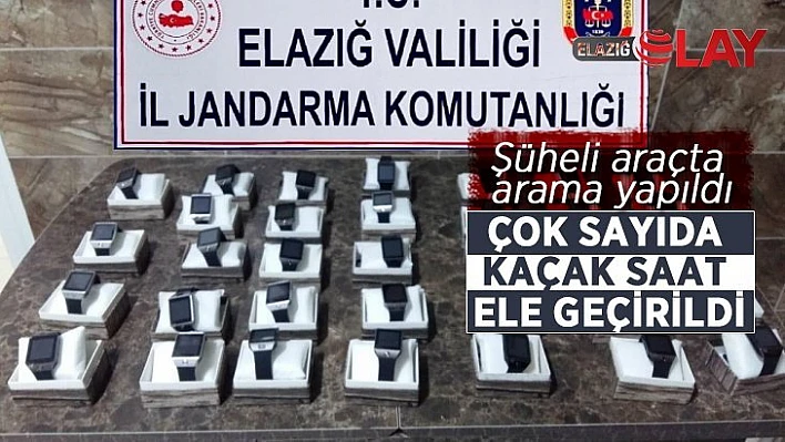 Elazığ'da gümrük kaçağı saatler ele geçirildi
