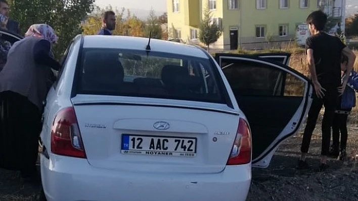 Otomobil yoldan çıktı: 2 hafif yaralı