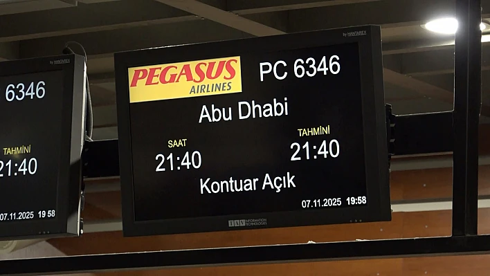 Elazığ'dan Dubai'ye ilk turistik direkt uçuş gerçekleşti