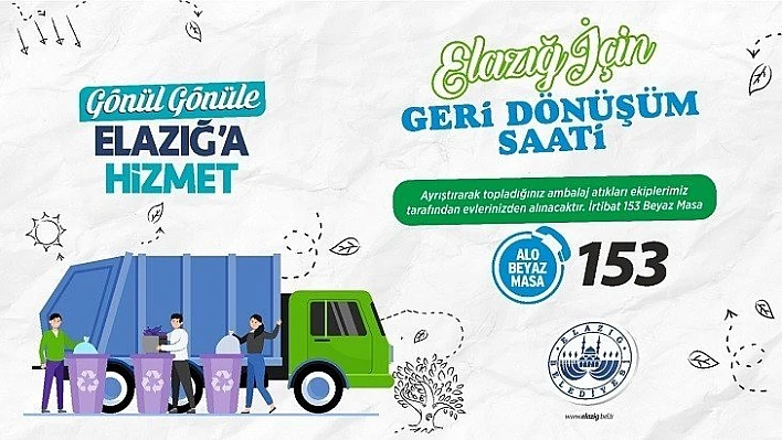 Elazığ İçin 'Geri Dönüşüm Saati Uygulaması' Başladı 