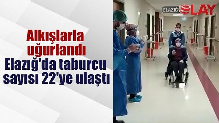 Elazığ'da taburcu sayısı 22'ye ulaştı