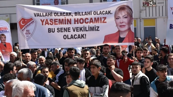 Elazığspor'dan Elazığ Bağımsız Milletvekili Adayı Prof. Dr. Yasemin Açık'a teşekkür