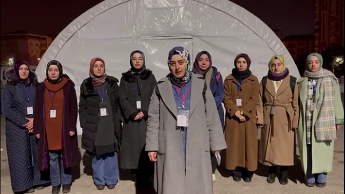 FÜ İlahiyat Fakültesi sosyal destek ekibi deprem bölgesinde