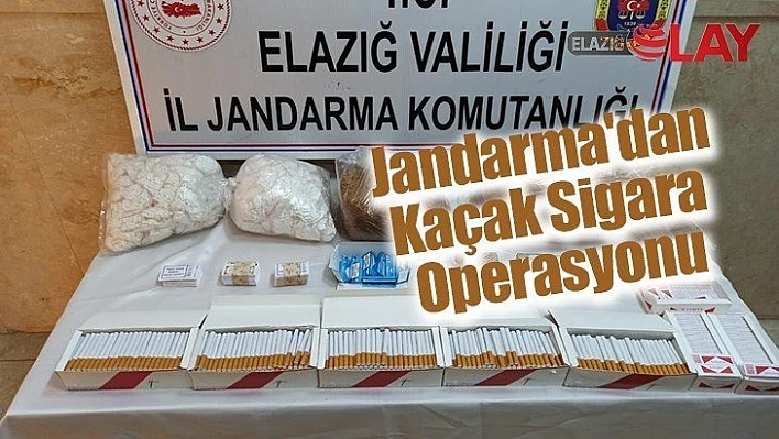 Jandarma'dan Kaçak Sigara Operasyonu