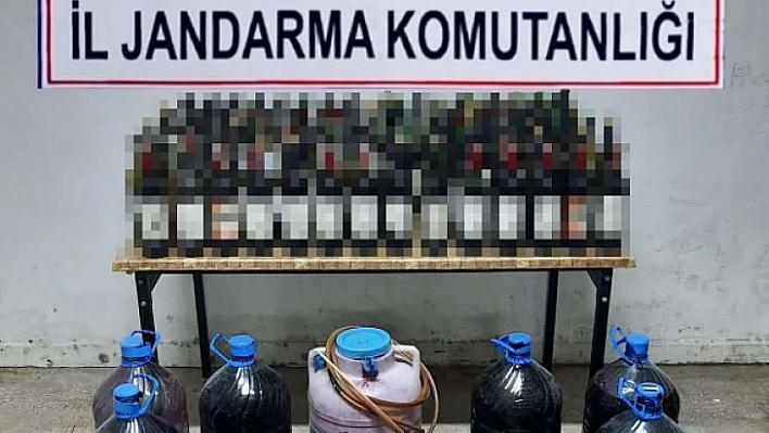 Jandarmadan sahte içki operasyonu