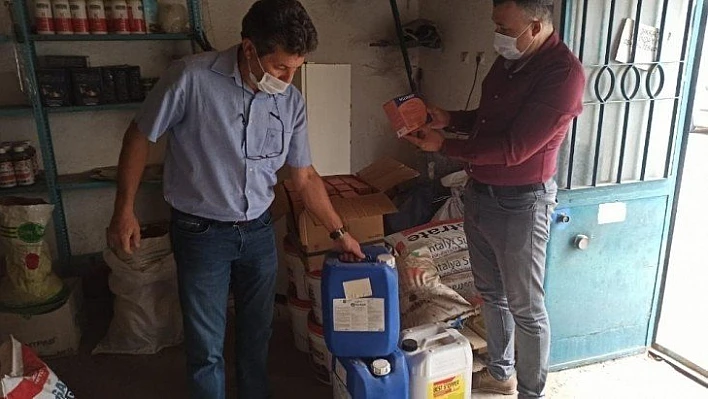 Muğla'da kaçak zirai ilaç satan iş yerine baskın