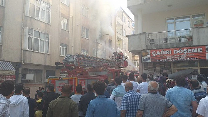 Kültür Mahallesinde korkutan yangın