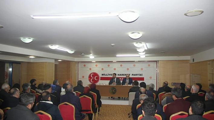 MHP Elazığ Merkez İlçe Başkanlığında devir teslim töreni