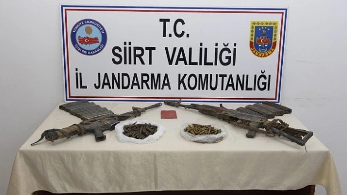 Siirt'te etkisiz hale getirilen 2 teröriste ait mühimmat ele geçirildi