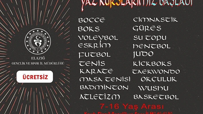Ücretsiz yaz kursu kayıtları başladı