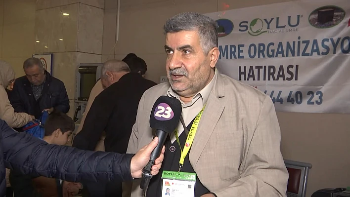 Umre Kafilesi, Elazığ Havalimanı'ndan kutsal topraklara uğurlandı
