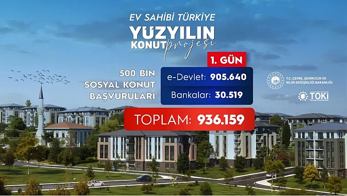 Yüzyılın konut projesine ilk günde rekor katılım