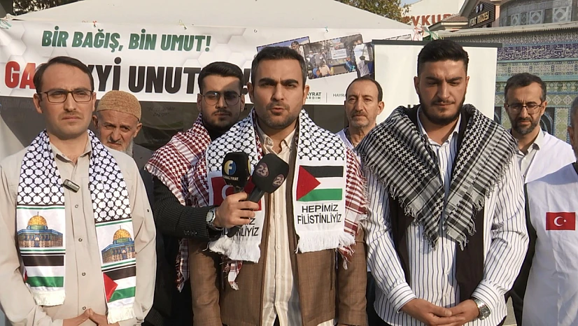 EL AKSA Platformu'nun Gazze nöbeti devam ediyor