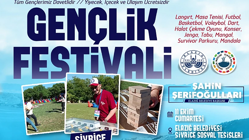 Elazığ Belediyesi Gençlik Meclisi'nden Gençlik Festivali