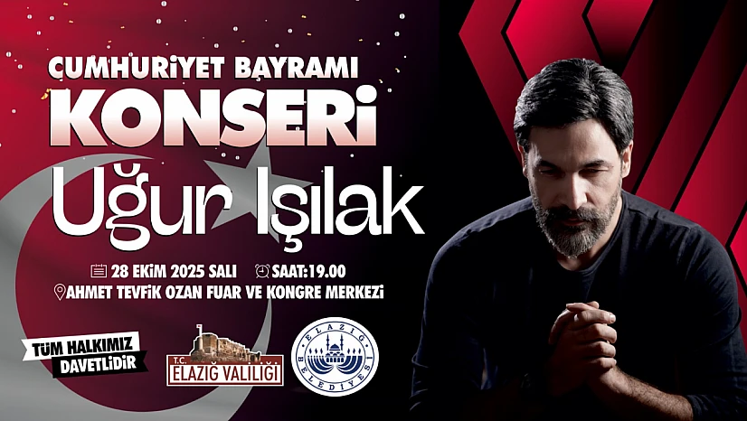 Elazığ, Cumhuriyet'in 102. yılını coşkuyla kutluyor