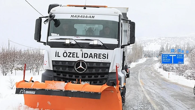 Elazığ'da 355 köy yolu ulaşıma kapalı