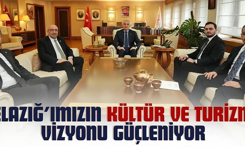 AK Parti Elazığ heyeti, Kültür ve Turizm Bakanı Ersoy ile görüştü