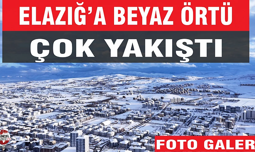 Elazığ'a beyaz örtü çok yakıştı