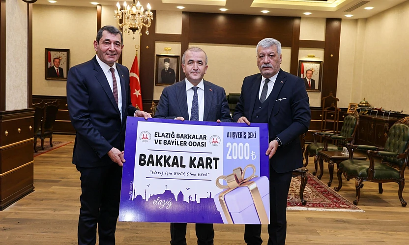 Elazığ Bakkallar Odası'ndan Vali Hatipoğlu'na ziyaret