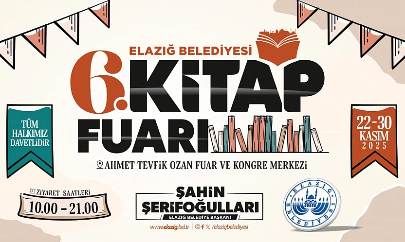 'Elazığ Belediyesi 6. Kitap Fuarı' başlıyor