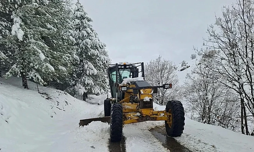 Elazığ'da Kar Mesaisi: 423 köy yolu ulaşıma kapalı
