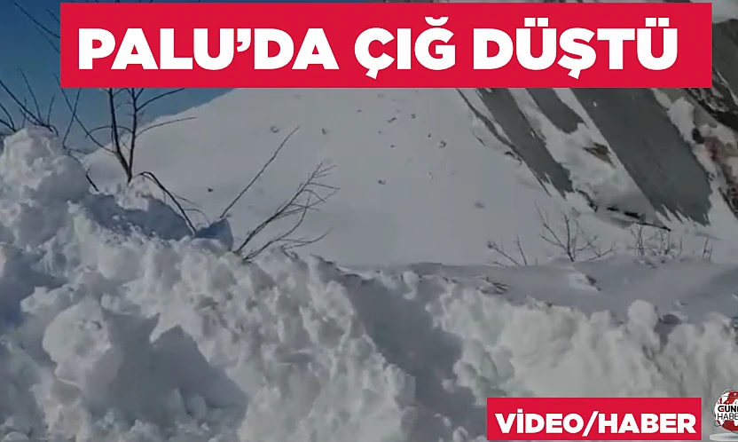 Palu'da çığ düşen yol trafiğe açıldı