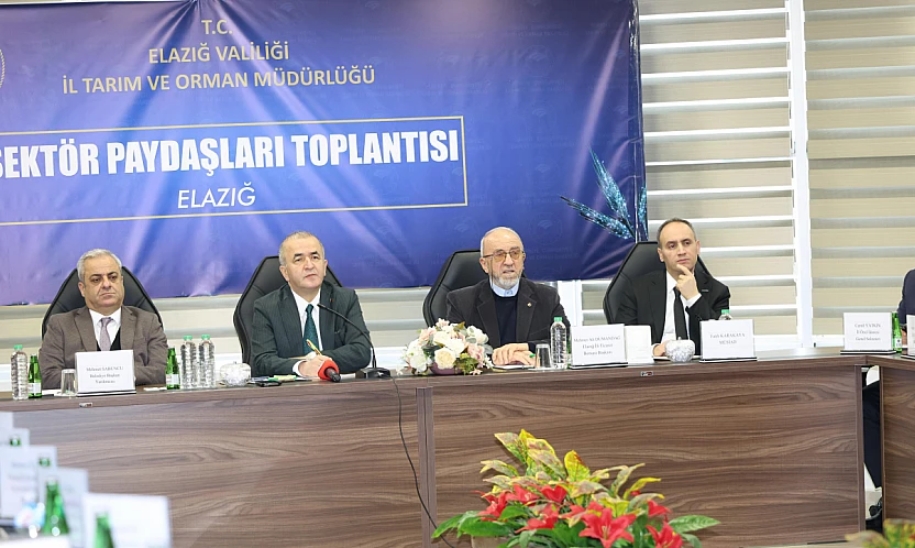 Tarım sektörünün paydaşları, Elazığ'ın geleceği için aynı masada