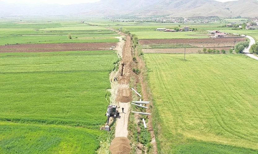 Uluova Sulama Projesi'nde çalışmalar aralıksız sürüyor