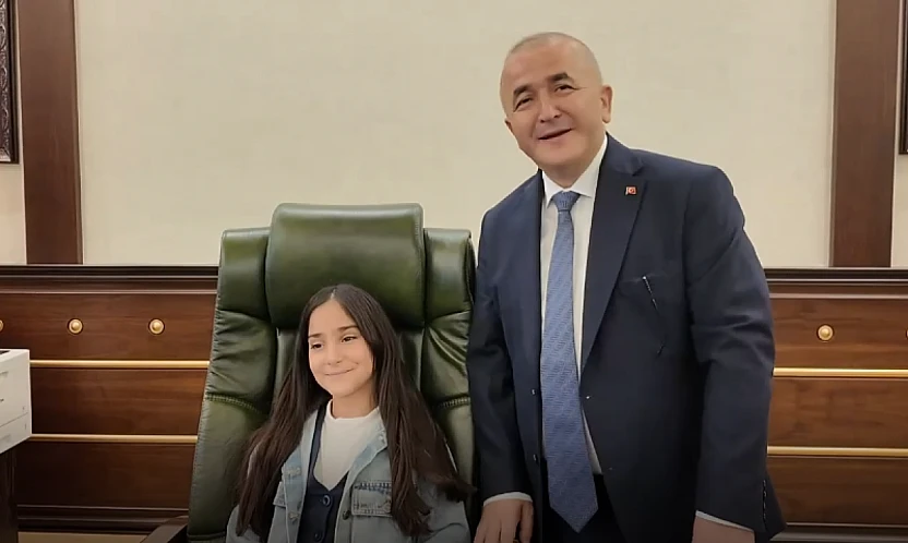 Vali Hatipoğlu, Küçük Eylül Mina'nın hayalini gerçekleştirdi