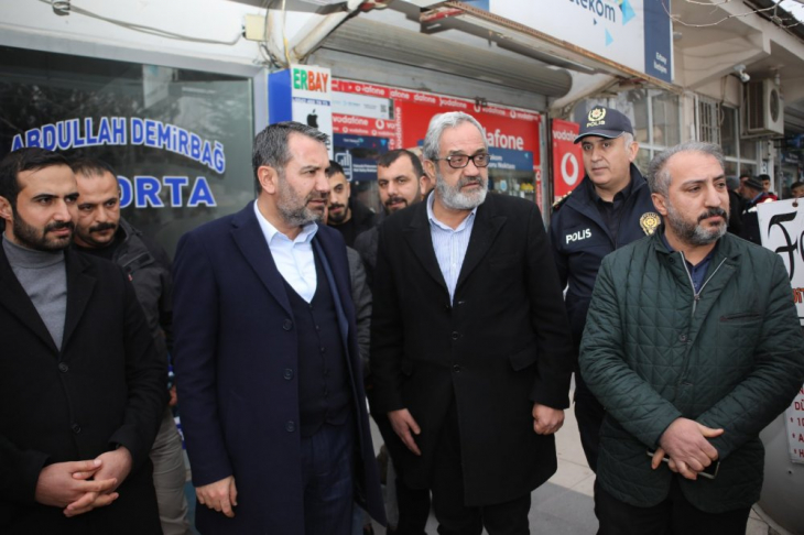 Vali Toraman ve Başkan Şerifoğulları Palu İlçesi'nde incelemelerde bulundu 