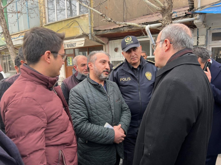 Vali Toraman ve Başkan Şerifoğulları Palu İlçesi'nde incelemelerde bulundu 